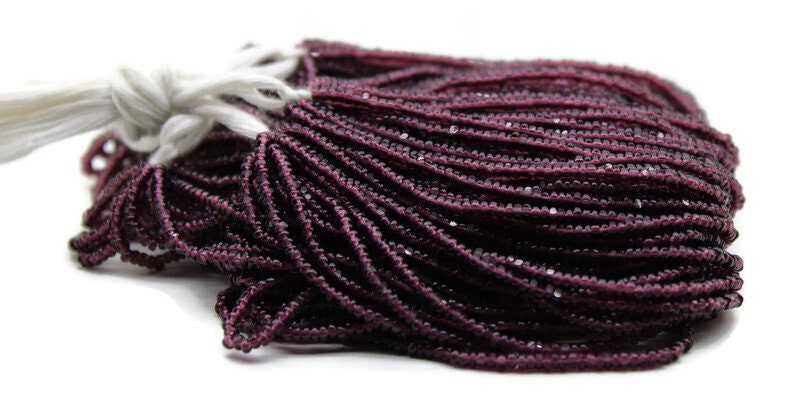 11/0 Charlotte true Cut Beads Tr. Dark Amethyst (2 Perfect Facets) 1/3/5 Hanks, Embroidery Material, Jewelry Supply, Vintage Premium True Cuts, 20080