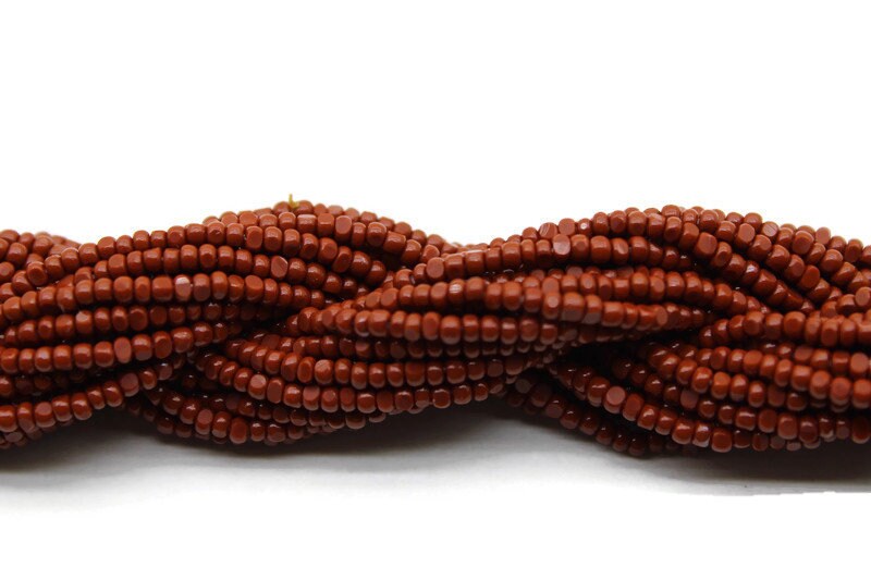 11/0 Charlotte true Cut Beads Opaque Copper Brown (2 Perfect Facets) 10/20/50/250/500 Grams, Embroidery Material, Jewelry Supply, Premium True Cuts, 93300