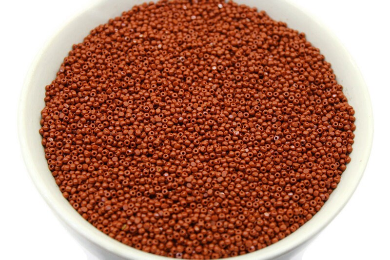 11/0 Charlotte true Cut Beads Opaque Copper Brown (2 Perfect Facets) 10/20/50/250/500 Grams, Embroidery Material, Jewelry Supply, Premium True Cuts, 93300