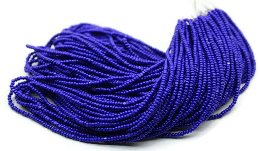 11/0 Charlotte True cuts L. Cobalt Opaque (2 Perfect Facets) 10/20/50/250/500 Grams. Embroidery Material, Jewelry Supply, Premium True Cuts, 33060