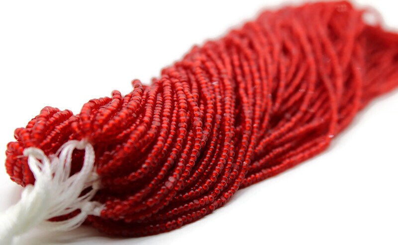 11/0 Charlotte true Cut Beads Light Red Transparent (2 Perfect Facets) 10/20/50/250/500 Grams, Embroidery Material, Jewelry, Premium True Cuts, 90070