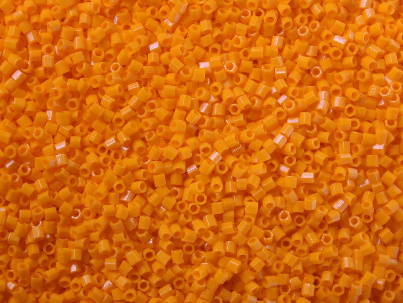 Miyuki Hexagon 2 Cut, 15/0, Marigold Opaque, Japanese Seed Beads, 10/20/50 Grams, Hex Cut Beads, Miyuki Beads, Embroidery Material, Jewelry Supply, 405/S18