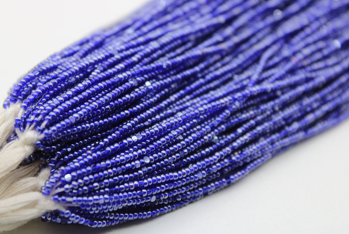 13/0 Charlotte Cut Beads, Tr. Sapphire Luster, 1/3/5 Hanks, Preciosa Ornella Beads, Embroidery Beads, Craft Supply, Jewelry Findings, 38060.