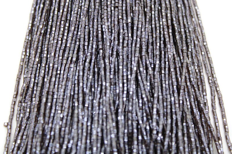 Miyuki Hexagon 2 Cut, 15/0, Dark Sable, Japanese Beads, 1 Hank, Embroidery Beads, Jewelry Findings, Vintage Beads, Hex Cut Beads, Supply