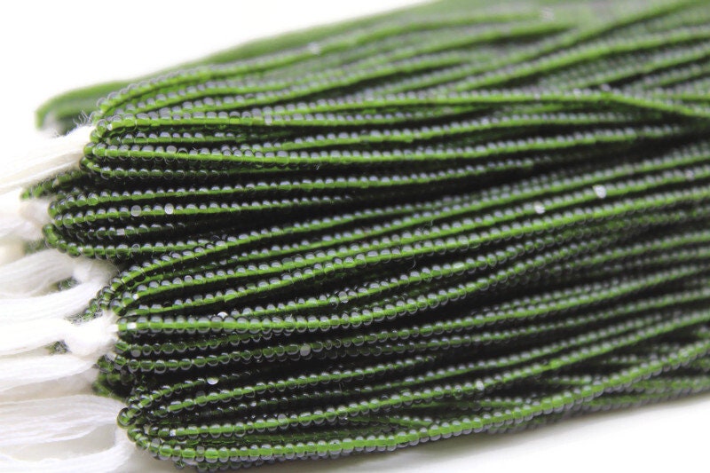 13/0 Charlotte Cut Beads, Tr. Olivine, 1/3/5 Hanks, Preciosa Ornella Beads, Embroidery Beads, Craft Supply, Jewelry Findings, Premium Cuts, 50290.