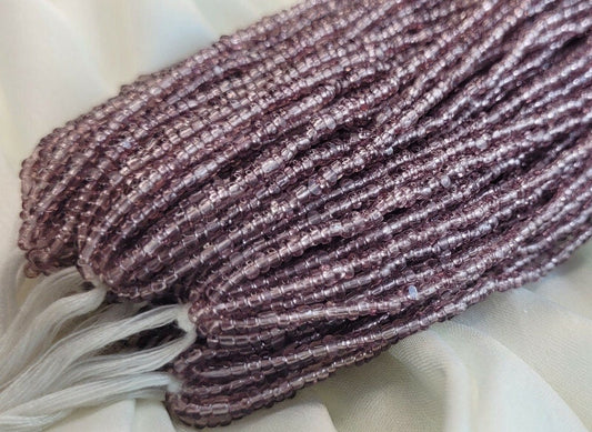 11/0 Charlotte Chip Beads, Tr.Light Amethyst (2 Perfect Facets) 1/3/5 Hanks, Handmade Charlotte, Jewelry Supply, Charlotte True Cut Beads