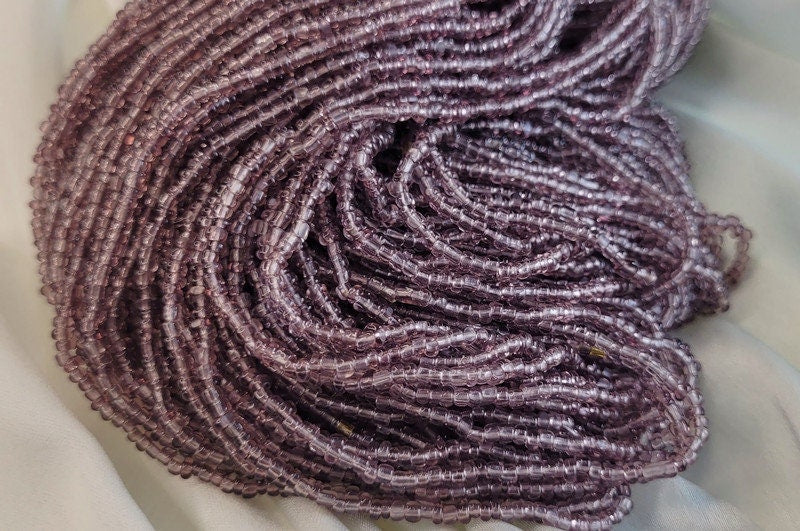 11/0 Charlotte Chip Beads, Tr.Light Amethyst (2 Perfect Facets) 1/3/5 Hanks, Handmade Charlotte, Jewelry Supply, Charlotte True Cut Beads