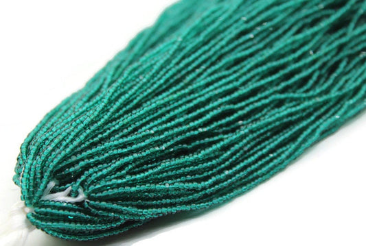 11/0 Charlotte true Cut Beads Sea Green Transparent (2 Perfect Facets) Premium True Cuts, 1/3/5 Hanks, Embroidery Material, Jewelry Supply, 50710