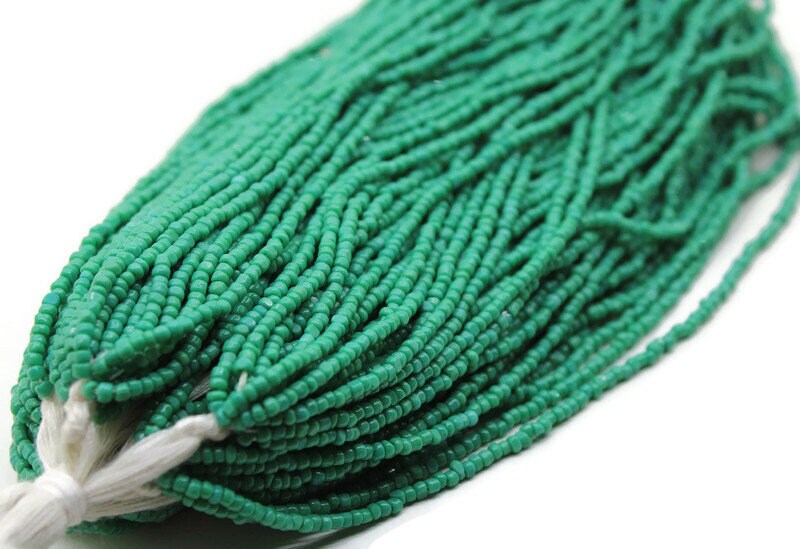 11/0 Charlotte Chip Beads, Op. Serpent Green (2 Perfect Facets) 1/3/5 Hanks, Handmade Charlotte, Jewelry Supply, Charlotte Cuts, Rare Beads